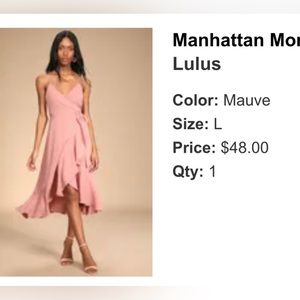 Lulu Mauve Wrap dress